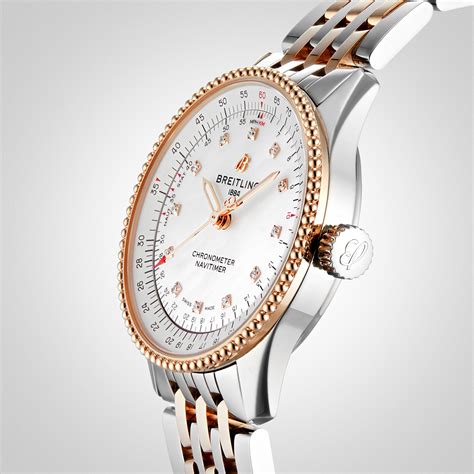 goldsmiths breitling ladies|gold diamond breitling watches.